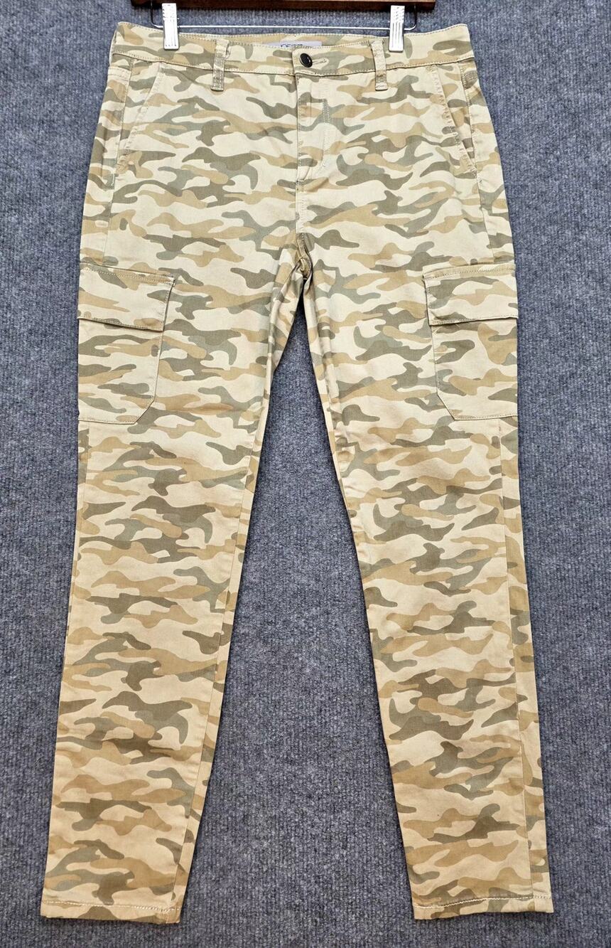 Joe's Jeans Camo Utility Cargo Skinny Ankle Pants Women Size 31 MidRise Stretch